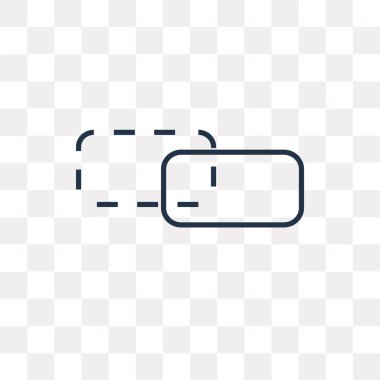 Bağlantı vektör anahat simgesini şeffaf arka plan üzerinde yüksek kalitede doğrusal bağlantı saydamlık kavramı izole olabilir kullanılan web ve mobil