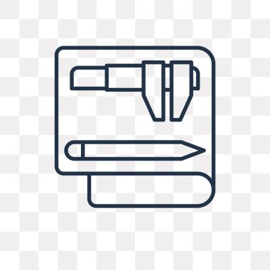  vektör anahat simgesini şeffaf arka plan üzerinde yüksek kalitede doğrusal saydamlık kavramı izole olabilir kullanılan web ve mobil