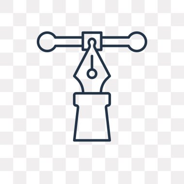  vektör anahat simgesini şeffaf arka plan üzerinde yüksek kalitede doğrusal saydamlık kavramı izole olabilir kullanılan web ve mobil