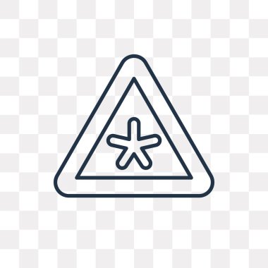 Saydam arka plan üzerinde yüksek kalitede doğrusal Risk saydamlık kavramı izole risk vektör anahat simgesini kullandığınız web ve mobil olabilir