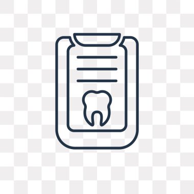 Tıp listesi vektör anahat simgesini şeffaf arka plan üzerinde yüksek kalitede doğrusal listesi saydamlık kavramı izole olabilir kullanılan web ve mobil