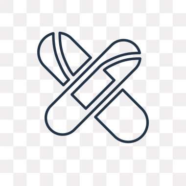 Yardım vektör anahat simgesini şeffaf arka plan üzerinde yüksek kalitede doğrusal yardım saydamlık kavramı izole olabilir kullanılan web ve mobil