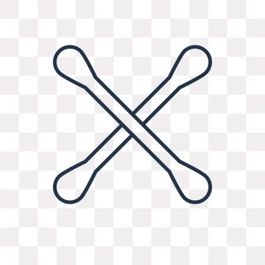 Tampon vektör anahat simgesini şeffaf arka plan üzerinde yüksek kalitede doğrusal Tampon saydamlık kavramı izole olabilir kullanılan web ve mobil