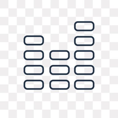 Düzeyleri anahat simgesini şeffaf arka plan üzerinde izole vektör, yüksek kalitede doğrusal düzeyleri saydamlık kavramı kullanılan web ve mobil olabilir