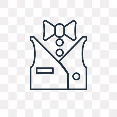 Personel anahat simgesini şeffaf arka plan üzerinde izole vektör, yüksek kalitede doğrusal personel saydamlık kavramı kullanılan web ve mobil olabilir