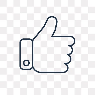 Şeffaf arka plan üzerinde izole vektör anahat simgesi gibi yüksek kaliteli saydamlık kavramı gibi doğrusal kullanılan web ve mobil olabilir