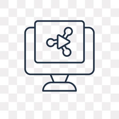 Saydam arka plan üzerinde izole anahat simgesini bağlantılar vektör, yüksek kalitede doğrusal bağlantılar saydamlık kavramı kullanılan web ve mobil olabilir