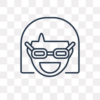 İnek vektör anahat simgesini şeffaf arka plan üzerinde yüksek kalite doğrusal inek şeffaflık anlayışı izole olabilir kullanılan web ve mobil