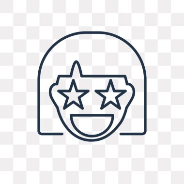 Saydam arka plan üzerinde yüksek kalitede doğrusal Surprised saydamlık kavramı izole Surprised vektör anahat simgesini kullandığınız web ve mobil olabilir