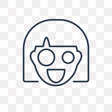 Gidiş vektör anahat simgesini şeffaf arka plan üzerinde yüksek kalitede doğrusal gidiş saydamlık kavramı izole olabilir kullanılan web ve mobil