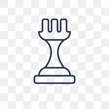 Strateji vektör anahat simgesini şeffaf arka plan üzerinde yüksek kalitede doğrusal strateji saydamlık kavramı izole olabilir kullanılan web ve mobil