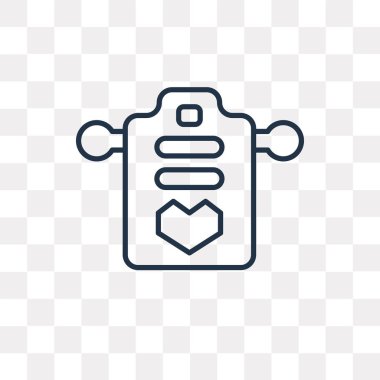 Deyim vektör anahat simgesini şeffaf arka plan üzerinde yüksek kalitede doğrusal deyim saydamlık kavramı izole olabilir kullanılan web ve mobil