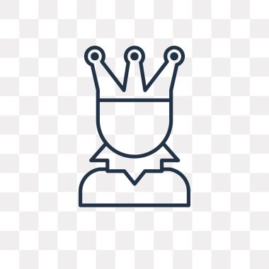 Joker vektör anahat simgesini şeffaf arka plan üzerinde yüksek kalitede doğrusal Joker saydamlık kavramı izole olabilir kullanılan web ve mobil