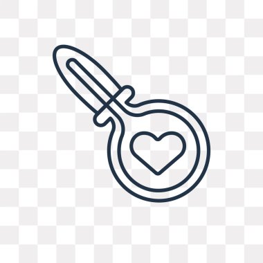 Arama vektör anahat simgesini şeffaf arka plan üzerinde yüksek kalitede doğrusal arama saydamlık kavramı izole olabilir kullanılan web ve mobil