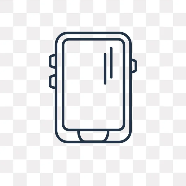 Mobile Vektor Outline Icon Isoliert Auf Transparentem Hintergrund Qualitativ Hochwertige — Stockvektor
