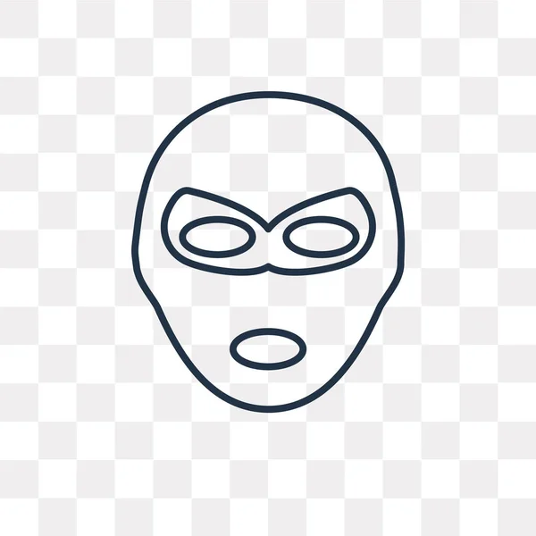Иконка Вектора Супергероя Изолированная Прозрачном Фоне Высококачественная Линейная Концепция Прозрачности — стоковый вектор
