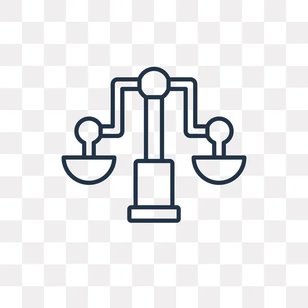 Balance Vector Outline Icon Isoliert Auf Transparentem Hintergrund Qualitativ Hochwertige — Stockvektor