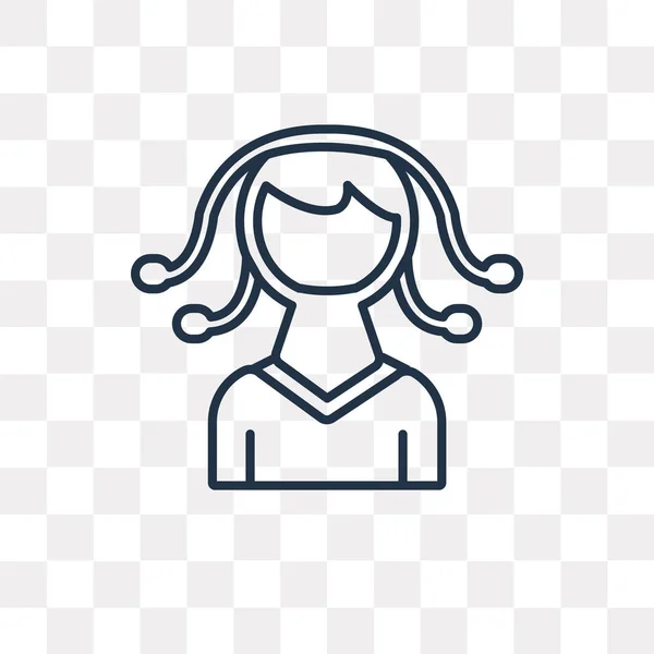 Medusa Vector Outline Icon Isoliert Auf Transparentem Hintergrund Qualitativ Hochwertige — Stockvektor