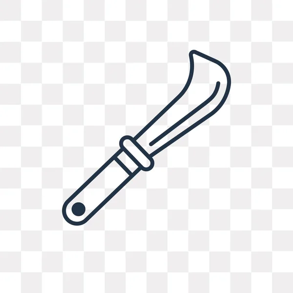 Icono Contorno Vector Billhook Aislado Sobre Fondo Transparente Concepto Transparencia — Vector de stock