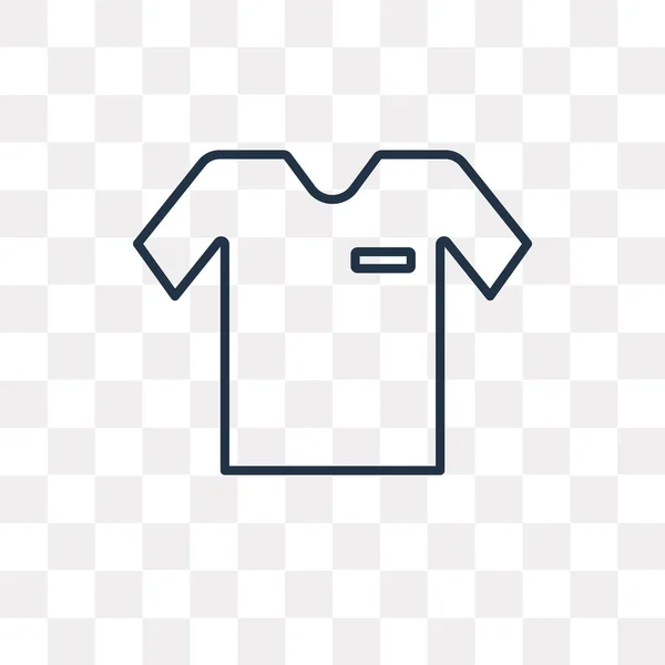 Camisa Vector Contorno Icono Aislado Sobre Fondo Transparente Alta Calidad — Vector de stock