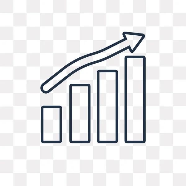 Analytics Anahat Simgesini Şeffaf Arka Plan Üzerinde Izole Vektör Yüksek — Stok Vektör