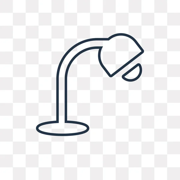 Иконка Вектора Лампы Контура Изолированы Прозрачном Фоне Высокое Качество Линейной — стоковый вектор
