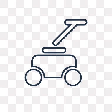 Çim vektör anahat simgesini şeffaf arka plan üzerinde yüksek kalitede doğrusal çim saydamlık kavramı izole olabilir kullanılan web ve mobil