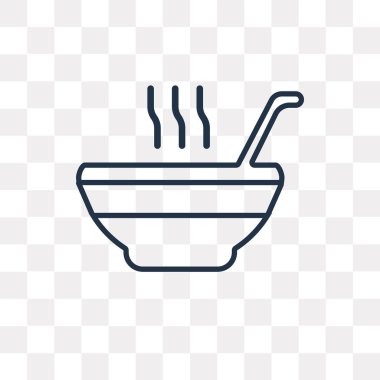 Saydam arka plan üzerinde yüksek kalitede doğrusal yumruk kase saydamlık kavramı izole kokteyl kasesi vektör anahat simgesini kullandığınız web ve mobil olabilir