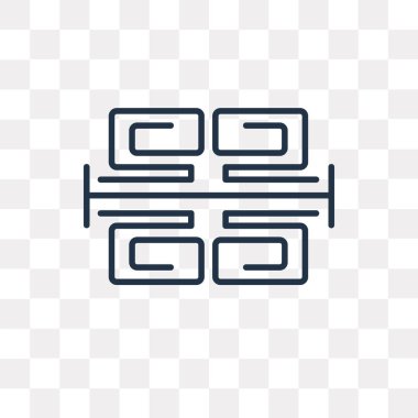 Desen vektör anahat simgesini şeffaf arka plan üzerinde yüksek kalitede Doğrusal model saydamlık kavramı izole olabilir kullanılan web ve mobil