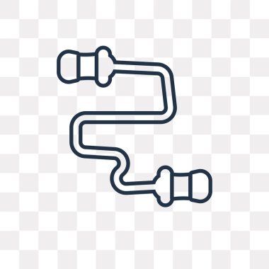 Skip Rope vektör anahat simgesini şeffaf arka plan üzerinde yüksek kalitede doğrusal Skip Rope saydamlık kavramı izole olabilir kullanılan web ve mobil