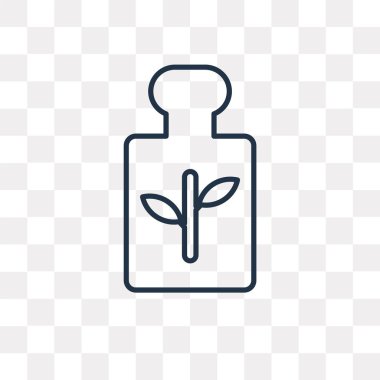 Fragance vektör anahat simgesini şeffaf arka plan üzerinde yüksek kalitede doğrusal Fragance saydamlık kavramı izole olabilir kullanılan web ve mobil