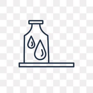 Petrol vektör anahat simgesini şeffaf arka plan üzerinde yüksek kalitede doğrusal petrol saydamlık kavramı izole olabilir kullanılan web ve mobil