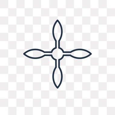 Infographic vektör anahat simgesini şeffaf arka plan üzerinde yüksek kalitede doğrusal Infographic saydamlık kavramı izole olabilir kullanılan web ve mobil