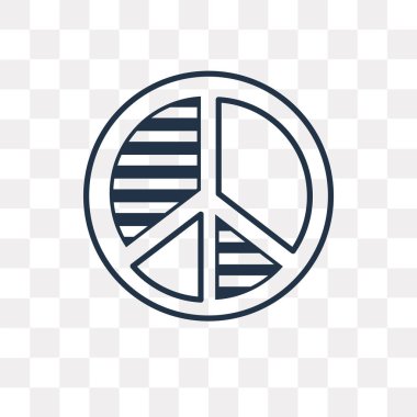 Pasta grafiği vektör anahat simgesini şeffaf arka plan üzerinde yüksek kalitede doğrusal pasta grafiği saydamlık kavramı izole olabilir kullanılan web ve mobil