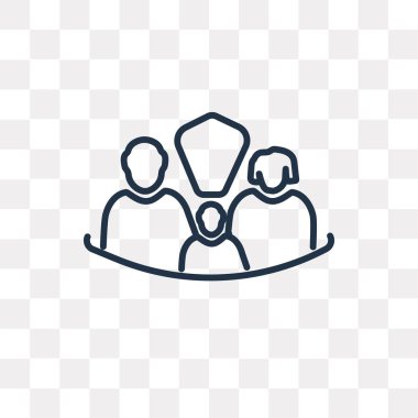 Sigorta vektör anahat simgesini şeffaf arka plan üzerinde yüksek kalitede doğrusal sigorta saydamlık kavramı izole olabilir kullanılan web ve mobil