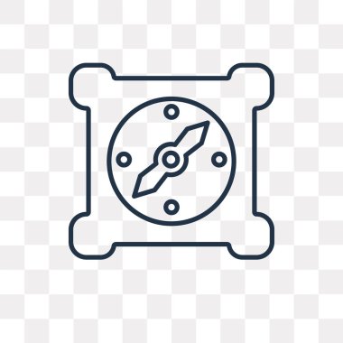 Gezinti vektör anahat simgesini şeffaf arka plan üzerinde yüksek kalitede Doğrusal Gezinti saydamlık kavramı izole olabilir kullanılan web ve mobil