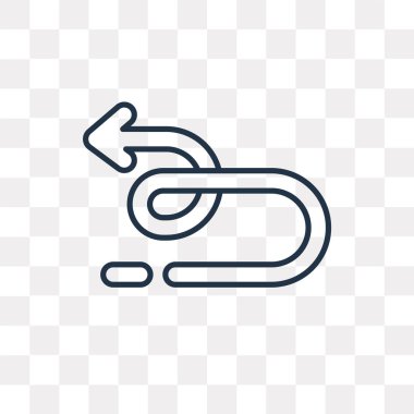 Vektör anahat simgesini şeffaf arka plan üzerinde izole yaptı, yüksek kalitede doğrusal sol saydamlık kavramı kullanılan web ve mobil olabilir