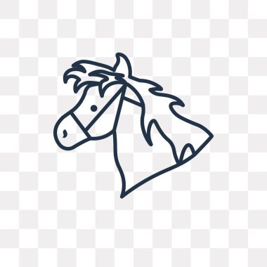 Truva vektör anahat simgesini şeffaf arka plan üzerinde yüksek kalitede doğrusal Truva saydamlık kavramı izole olabilir kullanılan web ve mobil