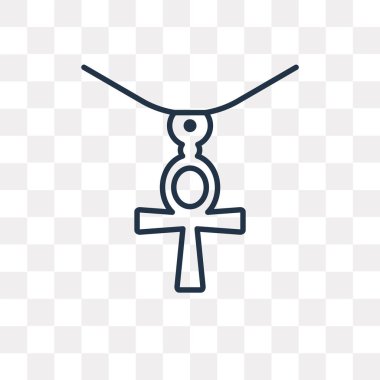 Anj vektör anahat simgesini şeffaf arka plan üzerinde yüksek kalitede doğrusal Anj saydamlık kavramı izole olabilir kullanılan web ve mobil