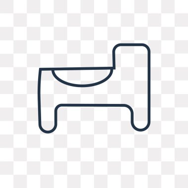 Lazımlık vektör anahat simgesini şeffaf arka plan üzerinde yüksek kalitede doğrusal lazımlık saydamlık kavramı izole olabilir kullanılan web ve mobil