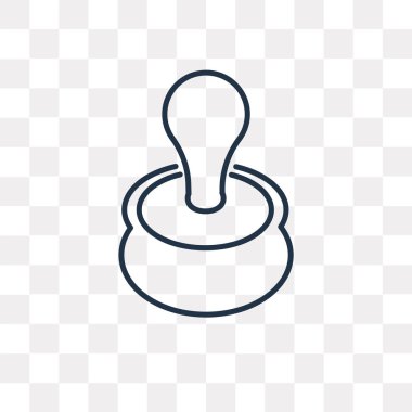 Emzik vektör anahat simgesini şeffaf arka plan üzerinde yüksek kalitede doğrusal emzik saydamlık kavramı izole olabilir kullanılan web ve mobil