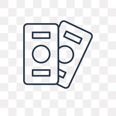 Para vektör anahat simgesini şeffaf arka plan üzerinde yüksek kalitede doğrusal para saydamlık kavramı izole olabilir kullanılan web ve mobil