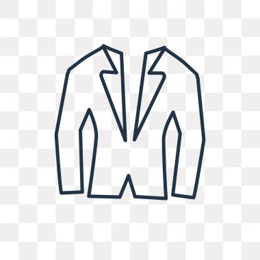 Smokin vektör anahat simgesini şeffaf arka plan üzerinde yüksek kalitede doğrusal smokin saydamlık kavramı izole olabilir kullanılan web ve mobil