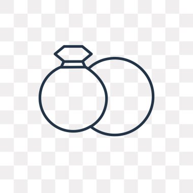 Saydam arka plan üzerinde izole anahat simgesi alyans vektör, yüksek kalitede doğrusal alyans saydamlık kavramı kullanılan web ve mobil olabilir