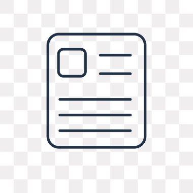 Gazete vektör anahat simgesini şeffaf arka plan üzerinde yüksek kalitede doğrusal gazete saydamlık kavramı izole olabilir kullanılan web ve mobil