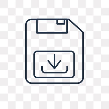 Vektör anahat simgesini şeffaf arka plan üzerinde izole, yüksek kaliteli saydamlık kavramı doğrusal kullanılan web ve mobil olabilir