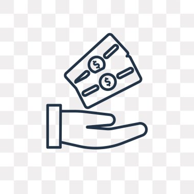 Satış vektör anahat simgesini şeffaf arka plan üzerinde izole, yüksek kalitede doğrusal satış saydamlık kavramı kullanılan web ve mobil olabilir