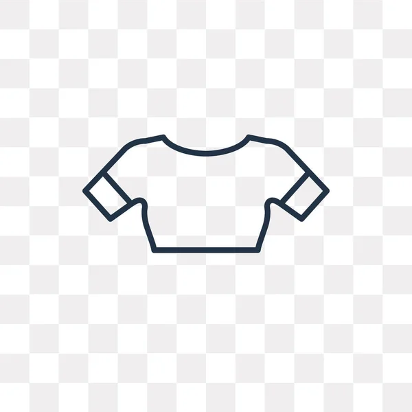 Female Sportwear Vector Outline Icono Aislado Sobre Fondo Transparente Concepto — Vector de stock