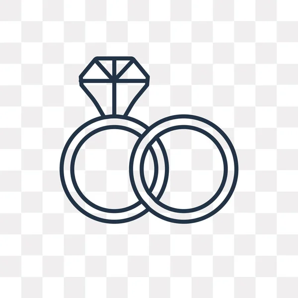 Icône Contour Vectoriel Engagement Isolé Sur Fond Transparent Concept Transparence — Image vectorielle