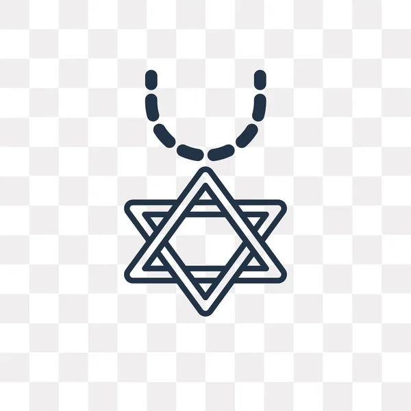 Иконка Вектора Ожерелья Контура Изолированы Прозрачном Фоне Высокое Качество Линейной — стоковый вектор